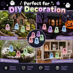 🔥LAST DAY 50% OFF - Glow-in-the-Dark Cute Ghost Resin Bead Set👻