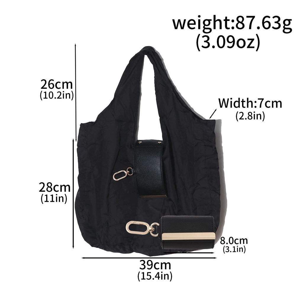 👜✨Foldable Shopping Bag Keychain Eco-Friendly Reusable Tote Bag