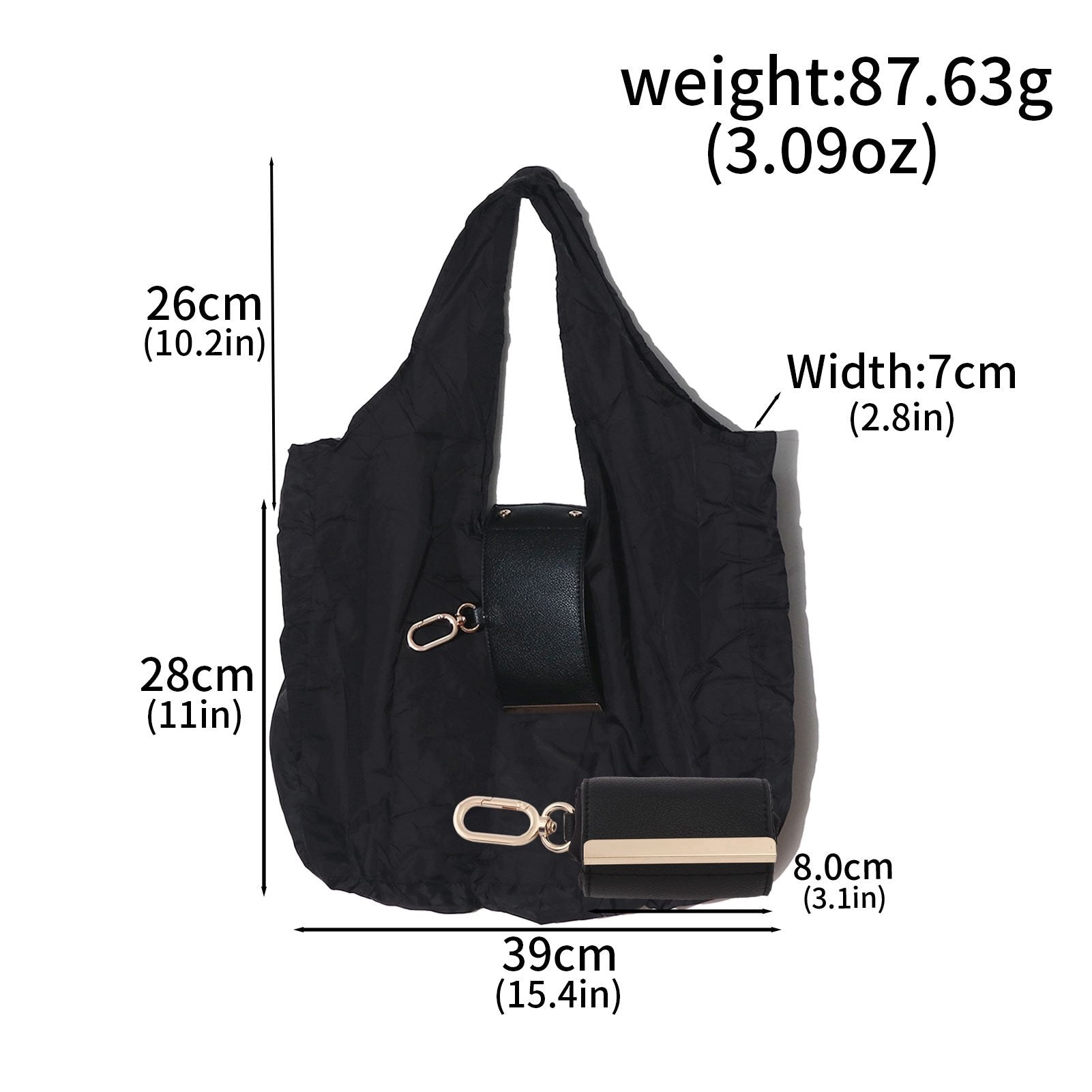 👜✨Foldable Shopping Bag Keychain Eco-Friendly Reusable Tote Bag