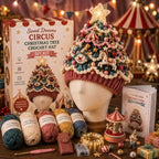 🔥Black Friday Deals 49% OFF--🎄Complete Light-Up Christmas Tree Crochet Hat DIY Kit