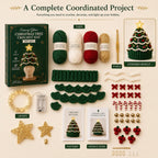 🔥Black Friday Deals 49% OFF--🎄Complete Light-Up Christmas Tree Crochet Hat DIY Kit
