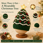 🔥Black Friday Deals 49% OFF--🎄Complete Light-Up Christmas Tree Crochet Hat DIY Kit