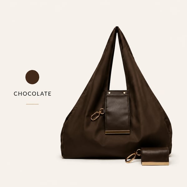 👜✨Foldable Shopping Bag Keychain Eco-Friendly Reusable Tote Bag