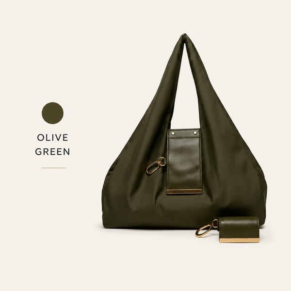 👜✨Foldable Shopping Bag Keychain Eco-Friendly Reusable Tote Bag