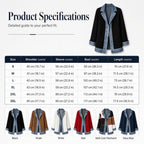 🔥Autumn Hot Sale 50% OFF--💃Women’s Elegant Denim Spliced Ribbed Knit Coat – Stretchy, Stylish & Comfortable ✨