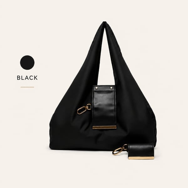 👜✨Foldable Shopping Bag Keychain Eco-Friendly Reusable Tote Bag