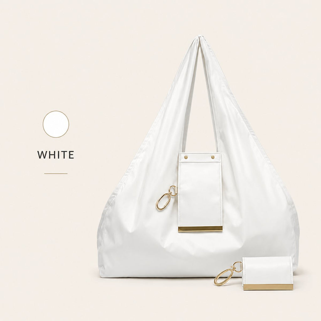 👜✨Foldable Shopping Bag Keychain Eco-Friendly Reusable Tote Bag