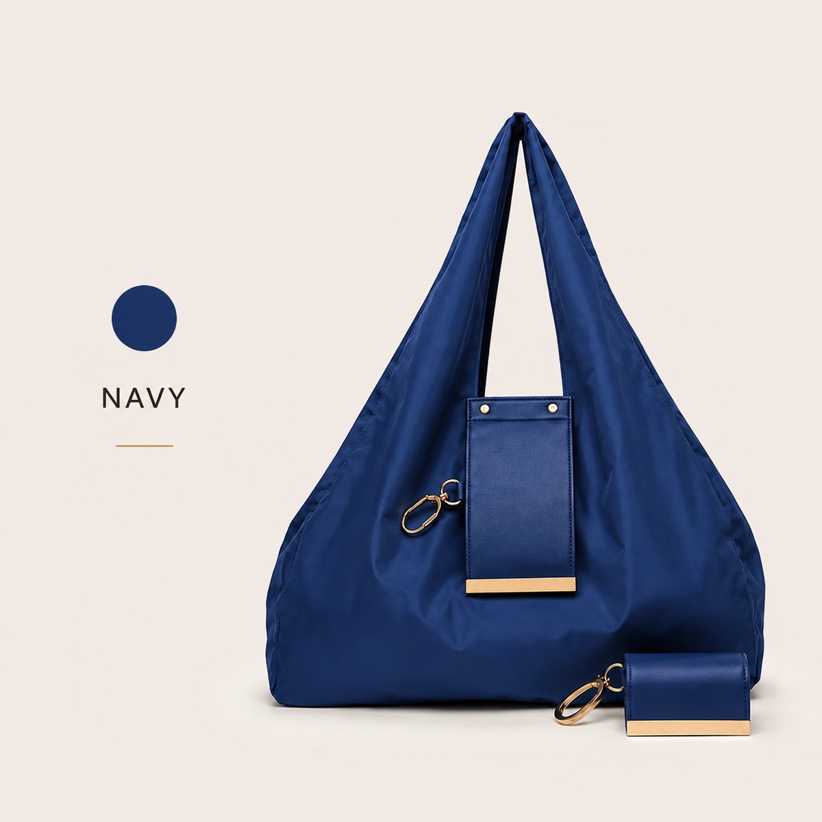 👜✨Foldable Shopping Bag Keychain Eco-Friendly Reusable Tote Bag