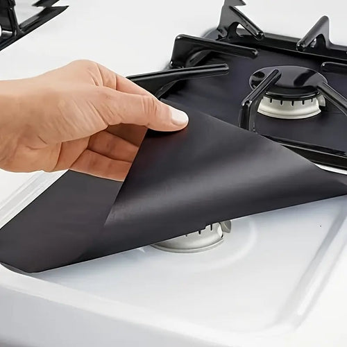 ✨4-Piece Reusable Non-Stick Gas Stove Burner Covers – Heat-Resistant & Washable💧