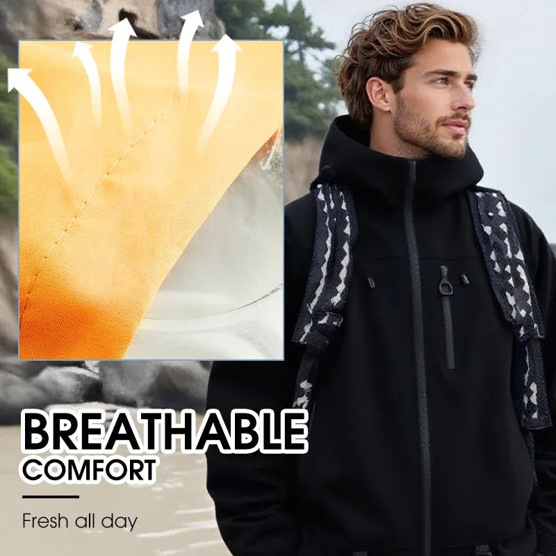 🥳2026 HOT SALE💞60% OFF!🚶‍♀️🌧️Lightweight Waterproof Jacket – Move freely, stay dry! No bulky layers, just comfortable protection. Handy pockets, adjustable hood. Perfect for daily walks. 🌿🧥
