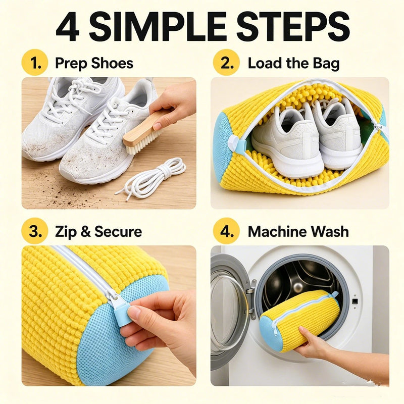 🎁Black Friday Deals 49% OFF🔥--👟🧼Laundry Shoe Washing Bag for Washing Machine