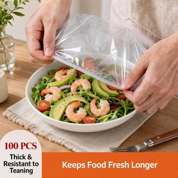 🔥Black Friday Deals 49% OFF-100Pcs Medium Reusable Elastic Plastic Bowl Covers - Kitchen Bread Proofing