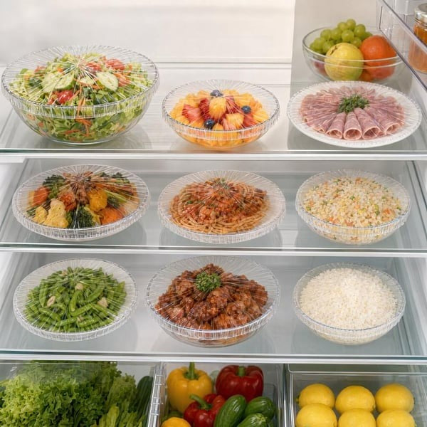 🔥Black Friday Deals 49% OFF-100Pcs Medium Reusable Elastic Plastic Bowl Covers - Kitchen Bread Proofing