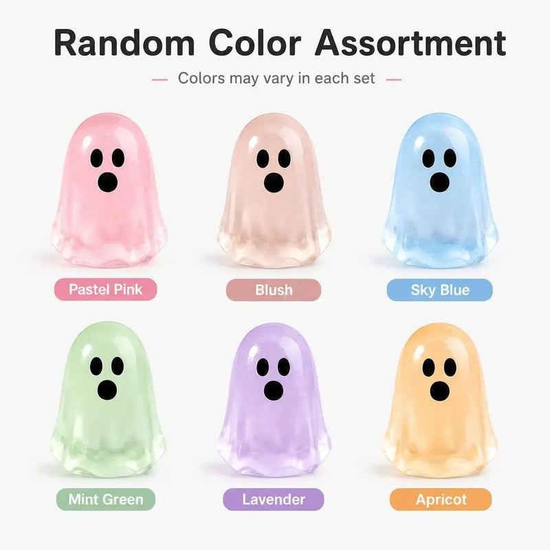 🔥LAST DAY 50% OFF - Glow-in-the-Dark Cute Ghost Resin Bead Set👻