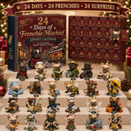 ⏳ Last Day 49% OFF – 🐶 24-Day French Bulldog Christmas Advent Calendar | 24 Unique Collectible Frenchie Characters with Different Outfits, Personalities & Daily Holiday Surprises 🎄✨
