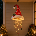 🎅 Lighted Santa Hat Hanging Chandelier 🎄 | 4 Styles Warm LED Christmas String Light | Indoor Outdoor Porch Holiday Decor Gift