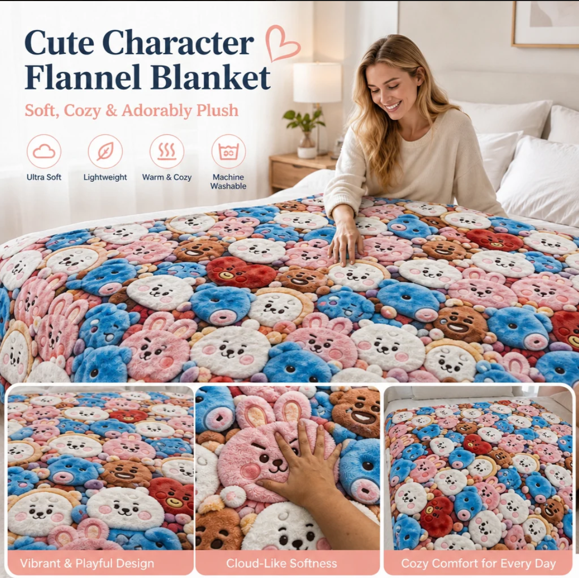 🎁Black Friday Deals 49% OFF--Plush Toy Blanket