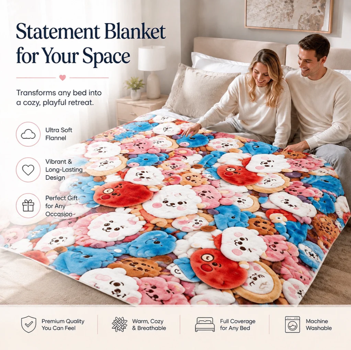 🎁Black Friday Deals 49% OFF--Plush Toy Blanket