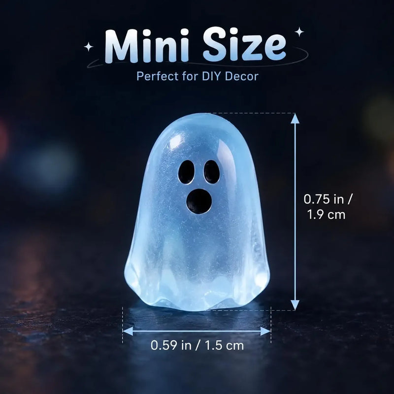🔥LAST DAY 50% OFF - Glow-in-the-Dark Cute Ghost Resin Bead Set👻