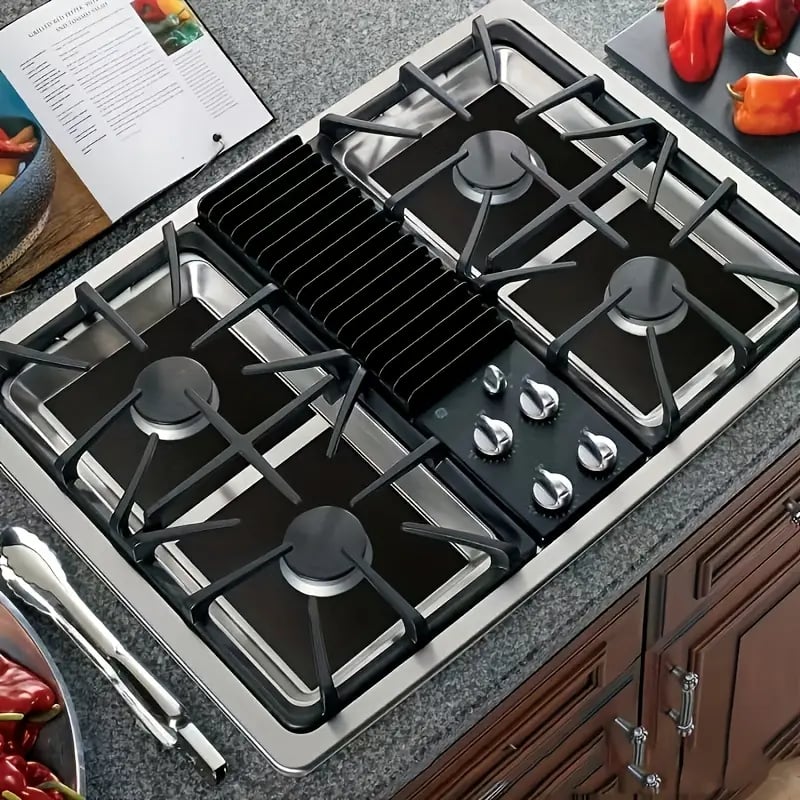 ✨4-Piece Reusable Non-Stick Gas Stove Burner Covers – Heat-Resistant & Washable💧