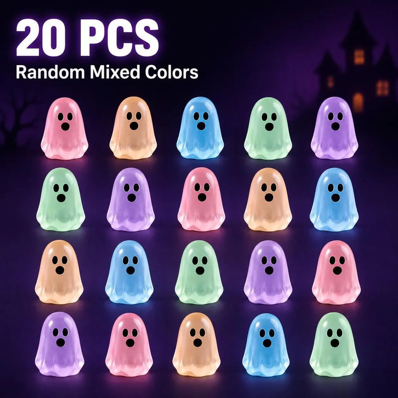 🔥LAST DAY 50% OFF - Glow-in-the-Dark Cute Ghost Resin Bead Set👻