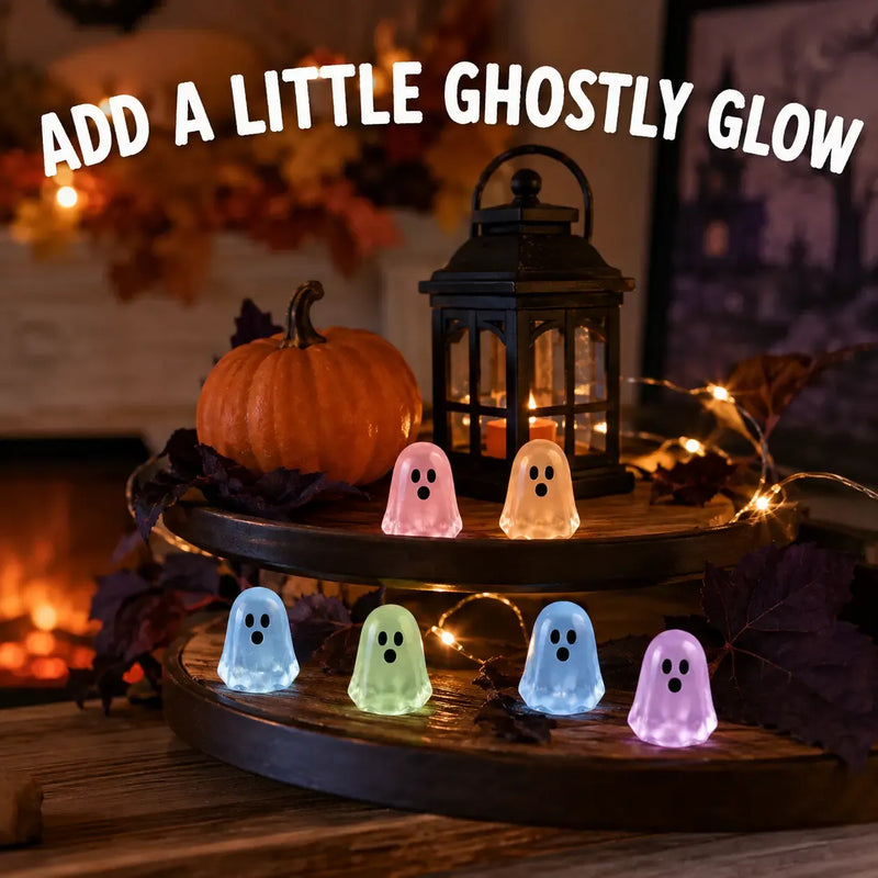 🔥LAST DAY 50% OFF - Glow-in-the-Dark Cute Ghost Resin Bead Set👻