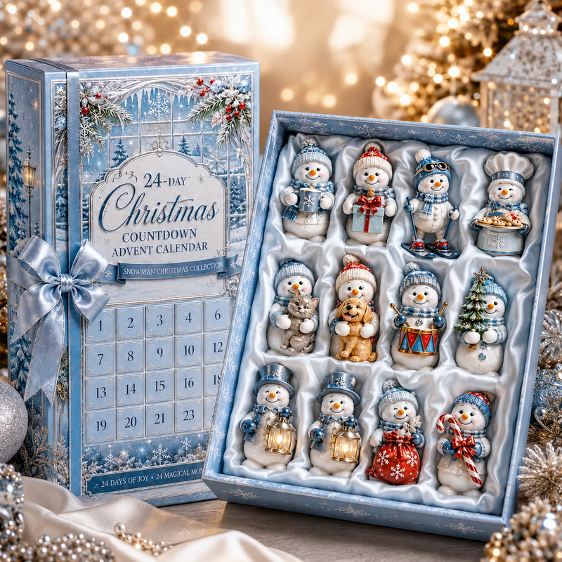 🎅 2026 Christmas Gift 50% Off--✨24-Day Christmas Countdown Advent Calendar – Snowman Christmas Series