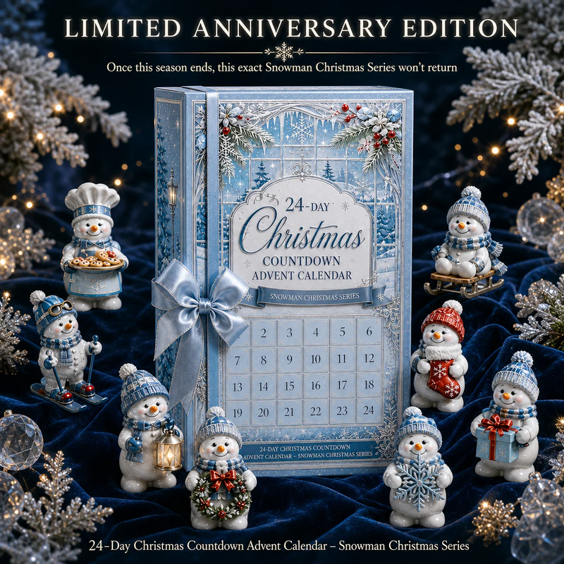 🎅 2026 Christmas Gift 50% Off--✨24-Day Christmas Countdown Advent Calendar – Snowman Christmas Series