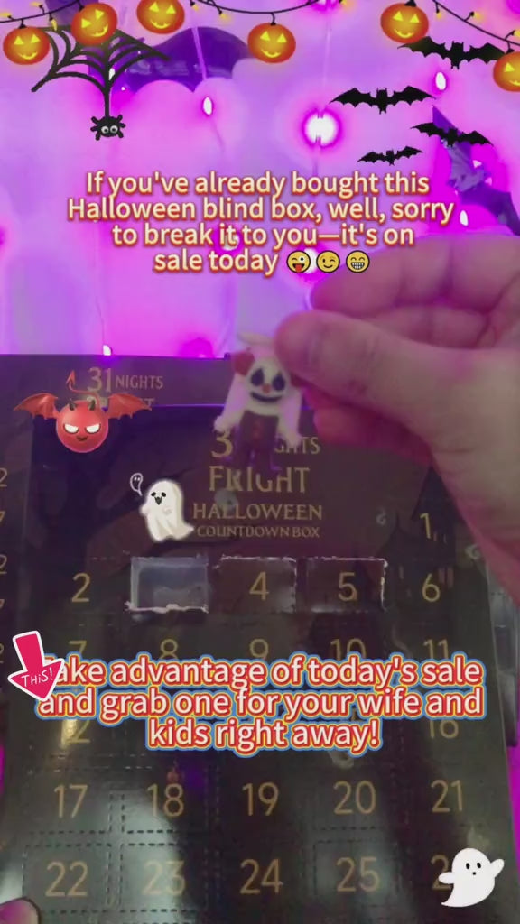 💥 Last Day 49% OFF --👻2026 Halloween Countdown Advent CalendarGift Box🎃